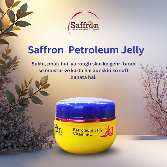 Saffron Aloe Vera Petroleum Jelly 50g – Deep Moisturizing & Skin Repair | For Dry Skin & Lips