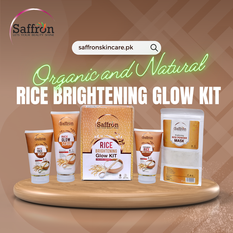 Saffron Rice Brightening Glow Kit