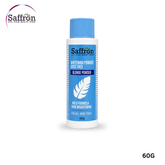 Saffron Whitening Powder Dust Free Blonde Powder – 60g | Professional Skin Brightening & Bleach Powder