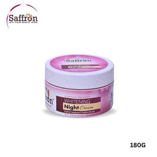 Saffron Night Cream – 180g | Deep Nourishing & Skin Repair Formula