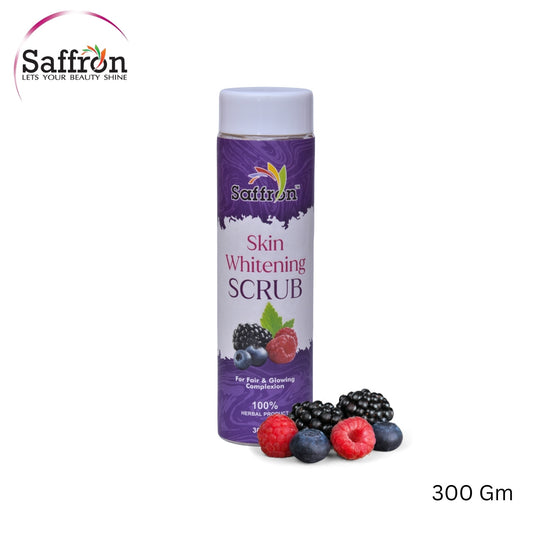 Saffron Skin Whitening Scrub 300gm – Gentle Exfoliation for Bright, Smooth & Glowing Skin