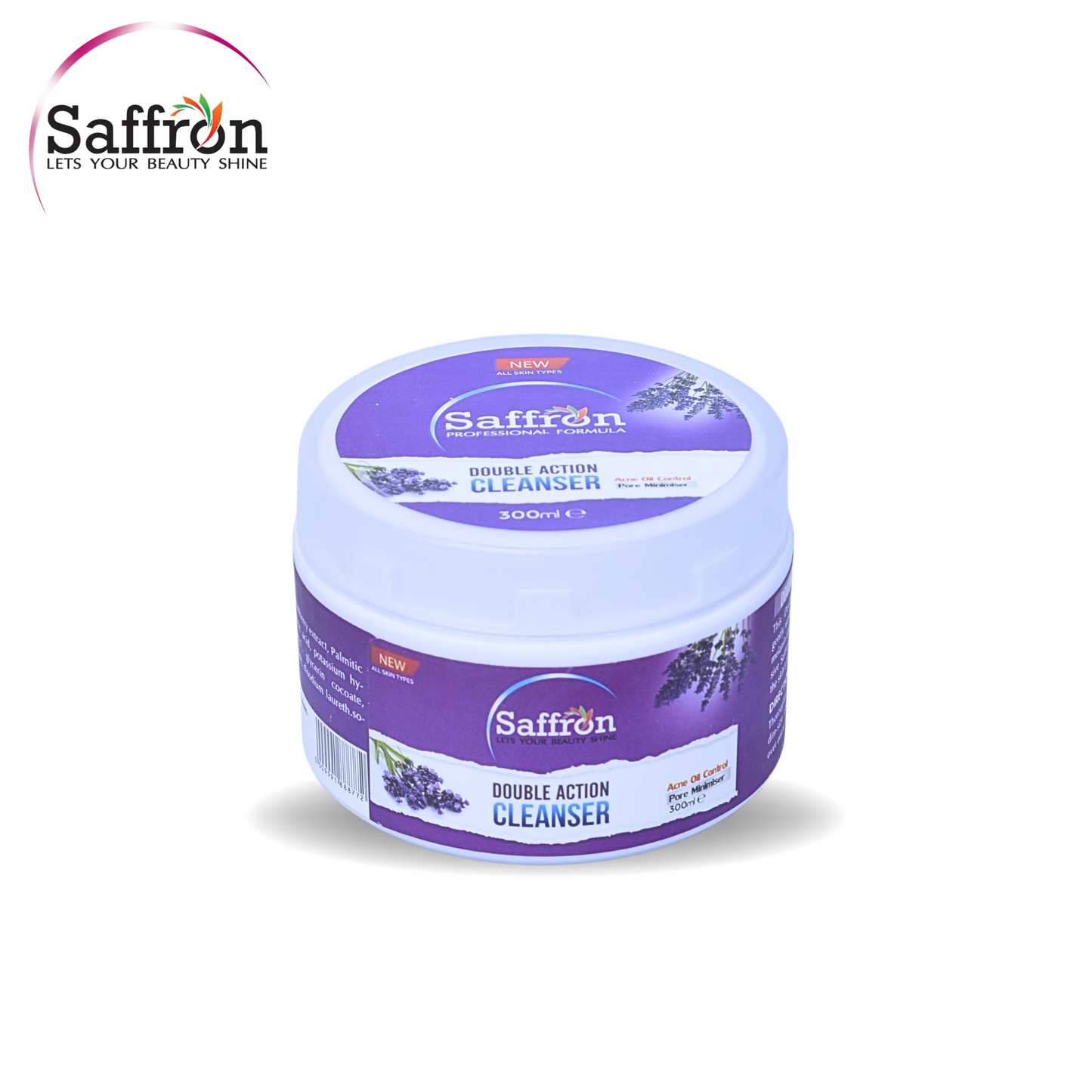 Saffron Double Action Cleanser Jar 300ml